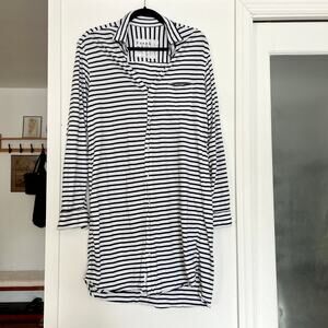 Frank & Eileen Striped Mary Dress Shirt Button Down Short Casual S 100% Cotton
